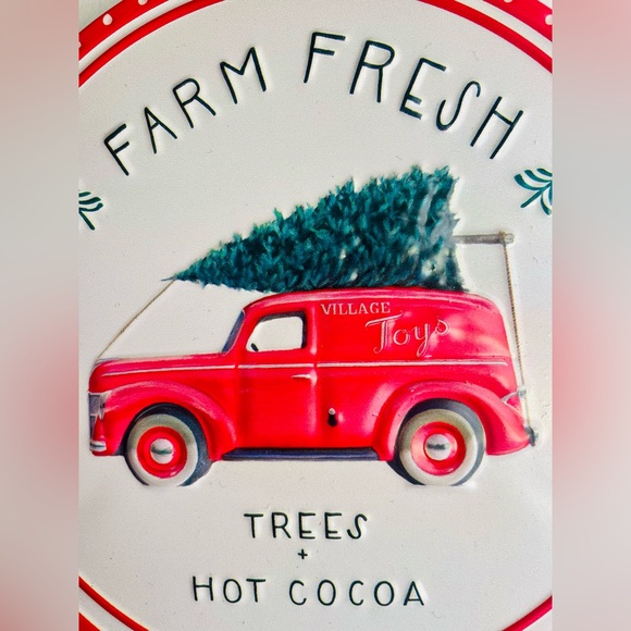 Farm Fresh Trees Village Toys Metal Sign - Picture 2 of 12
